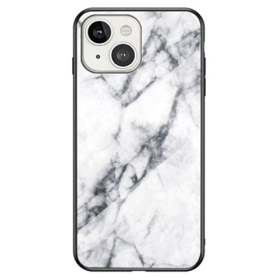 Apple iPhone 14 „Marble“ cieta silikona (TPU) balts apvalks | vacins.lv