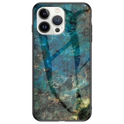 Apple iPhone 14 Pro Max „Marble“ cieta silikona (TPU) zils apvalks | vacins.lv