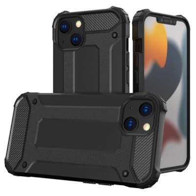 Pastiprinātas aizsardzības melns Apple iPhone 14 apvalks | Vacins.lv