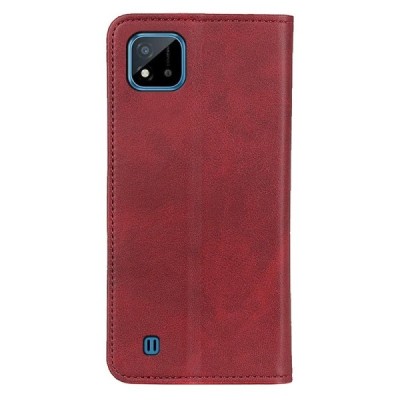 Realme C20 (C11 2021) „Split“ sērijas sarkans atvērams maciņš, maks | Vacins.lv