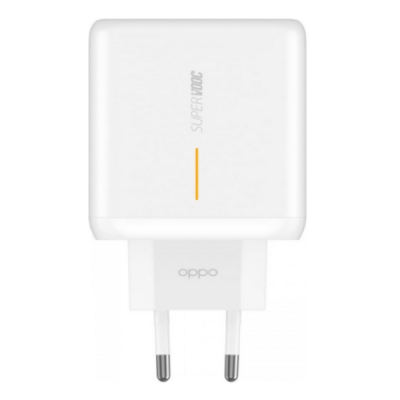 Originalus „Oppo“ SuperVooc Charger (VCA7GACH) sieninis įkroviklis - baltas | Priedai.lt
