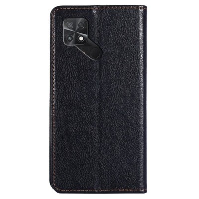 Xiaomi Poco C40 Solīds melns ādas atvērams maciņš | Vacins.lv