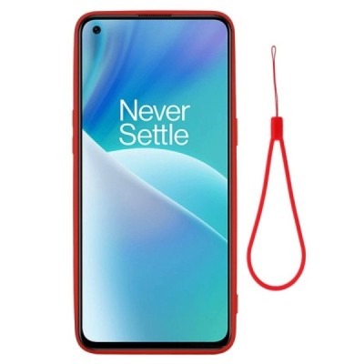 OnePlus Nord 2T 5G „Shell“ cieta silikona (TPU) sarkans apvalks | vacins.lv