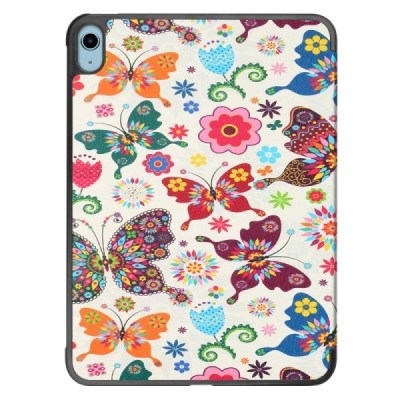 Apple iPad 10.9" (2022) „Butterflies“ atvēramais krāsains, maciņš | Vacins.lv