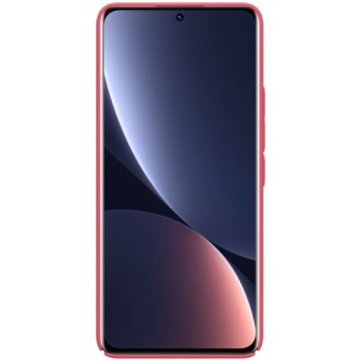 Nillkin Frosted Shield Xiaomi 12 Lite sarkans plastmasas futrālis | Vacins.lv