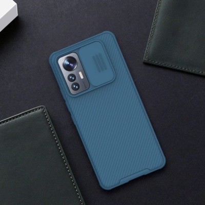 Xiaomi 12 Lite „Nillkin“ CamShield mėlynas dėklas, nugarėlė su kameros apsauga | Priedai.lt