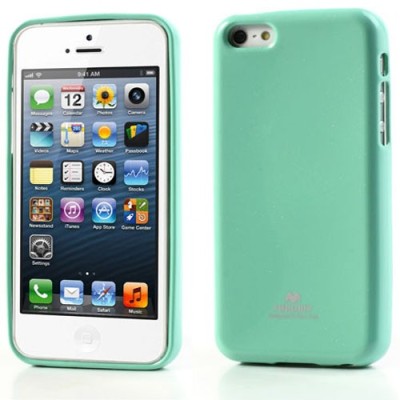 „Mercury“ Color kieto silikono (TPU) žalias (mėtinis) Apple iPhone 5C dėklas (dėkliukas) / Priedai.lt