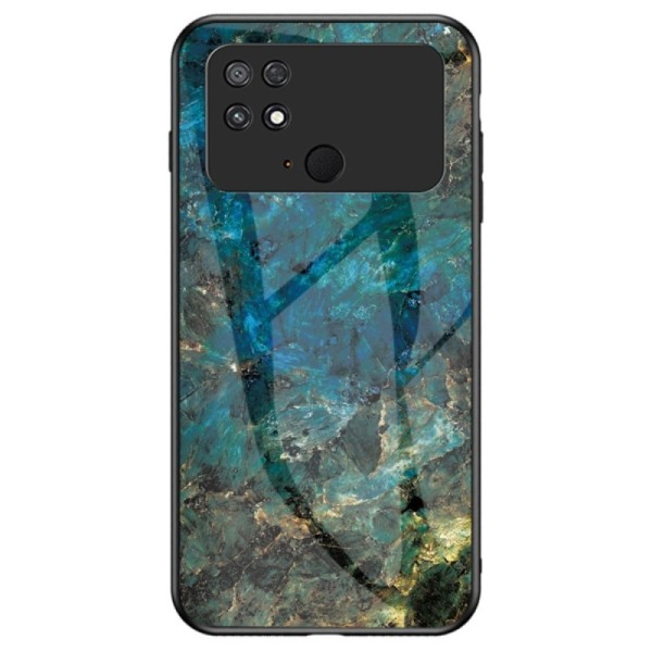 „Marble“ cieta silikona (TPU) apvalks - zils (Poco C40)