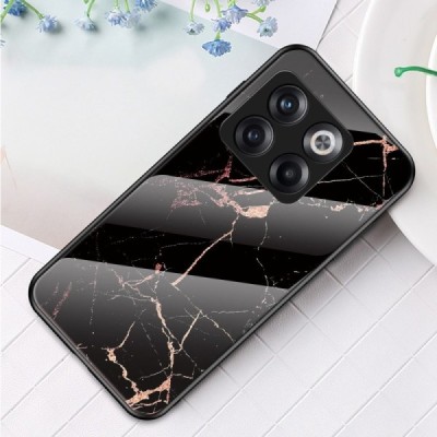 OnePlus 10T „Marble“ cieta silikona (TPU) melns / zelta apvalks | vacins.lv