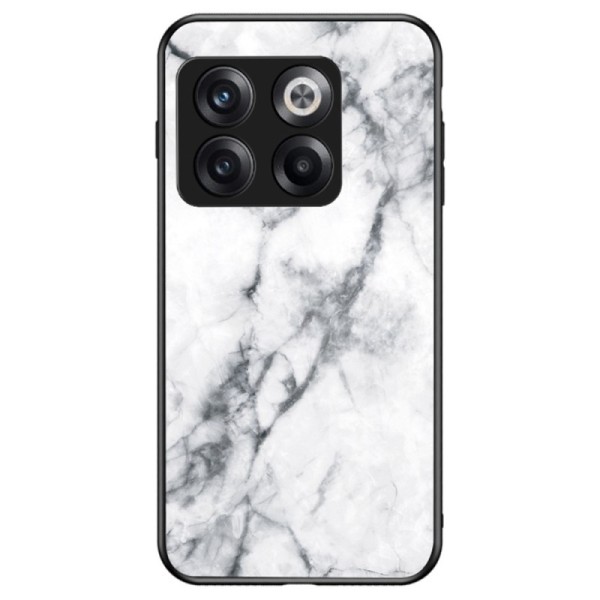 „Marble“ cieta silikona (TPU) apvalks - balts (OnePlus 10T)