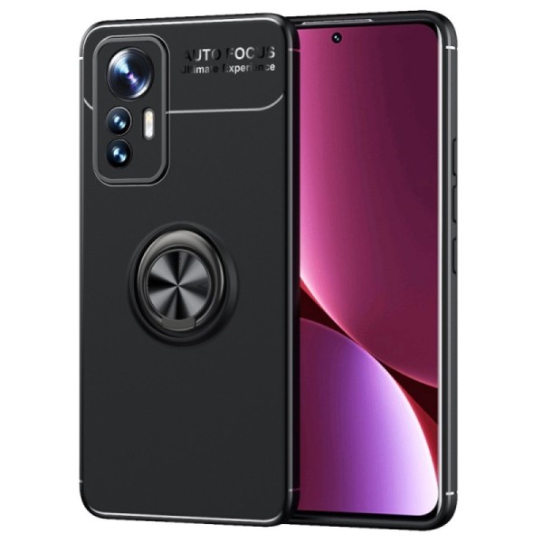 „FOCUS“ Kickstand kieto silikono (TPU) dėklas - juodas (12 Lite)