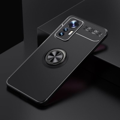 Xiaomi 12 Lite „FOCUS“ Kickstand kieto silikono TPU juodas dėklas - nugarėlė | Priedai.lt