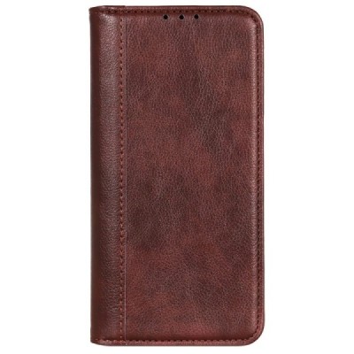 Huawei Nova Y70 brūns ādas atvērams maciņš ar magnetu | Vacins.lv