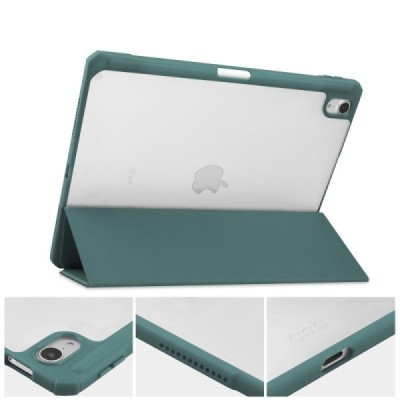 Apple iPad Air 4 10.9" (2020, 2022) „Deluxe“ atvēramais zaļš maciņš | Vacins.lv