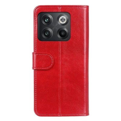 OnePlus 10T atvēramais ādas sarkans maciņš (maks) | Vacins.lv