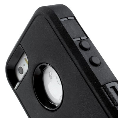 Maksimalios apsaugos hibridinis 4-dalių „OtterBox“ Defender Apple iPhone SE (5, 5s) dėklas / Priedai.lt