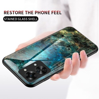OnePlus Nord 2T 5G „Marble“ cieta silikona (TPU) zils apvalks | vacins.lv