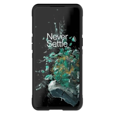 OnePlus 10T „Rugged“ cieta silikona (TPU) melns apvalks | vacins.lv