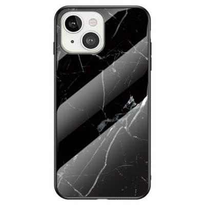 Apple iPhone 14 „Marble“ kieto silikono TPU juodas dėklas - nugarėlė | Priedai.lt