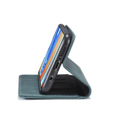 Xiaomi Redmi Note 9 Pro CaseMe Retro solidus atverčiamas žalias odinis dėklas - knygutė | Priedai.lt