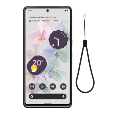 Google Pixel 7 Pro Shell cieta silikona (TPU) apvalks - melns | vacins.lv