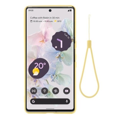 Google Pixel 7 Pro Shell cieta silikona (TPU) apvalks - dzeltens | vacins.lv