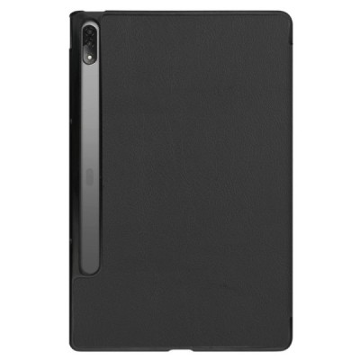 Lenovo Tab P12 Pro 12.6" (Q706F) atverčiamas juodas odinis dėklas (sulankstomas) | Priedai.lt