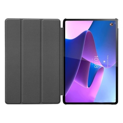 Lenovo Tab P12 Pro 12.6" (Q706F) atverčiamas žalias odinis dėklas (sulankstomas) | Priedai.lt