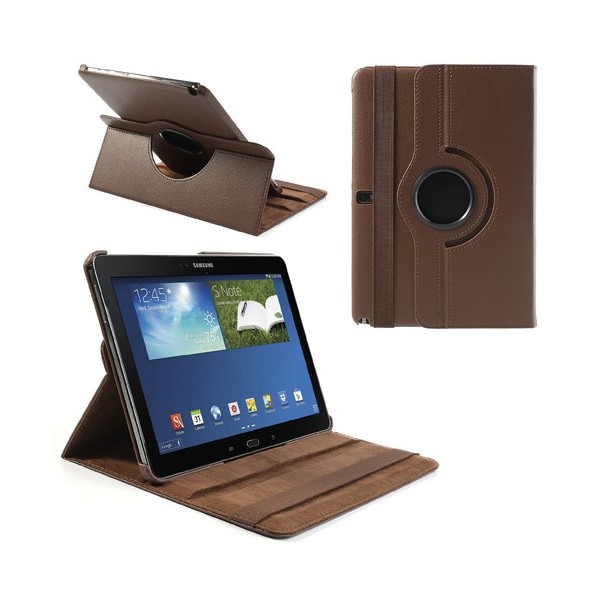 Klasiskais 360° atvēramais futrālis - brūns (Note 10.1 2014)