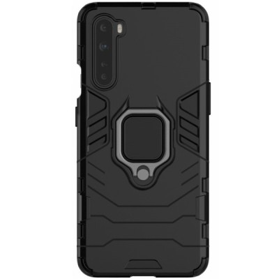 OnePlus Nord „Kickstand“ pastiprinātas aizsardzības melns apvalks | Vacins.lv