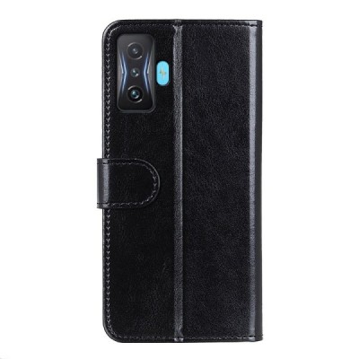 Xiaomi Poco F4 GT atvēramais ādas melns maciņš (maks) | Vacins.lv