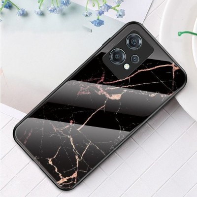 OnePlus Nord CE 2 Lite 5G „Marble“ cieta silikona (TPU) melns / zelta apvalks | vacins.lv