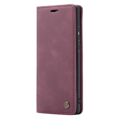 Xiaomi Mi 9 (Mi 9 Explorer) CaseMe Retro solidus atverčiamas bordo odinis dėklas - knygutė | Priedai.lt