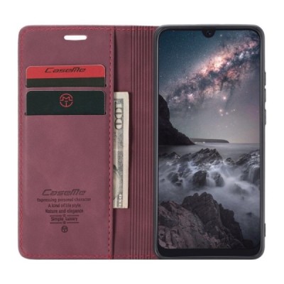 Xiaomi Mi 9 (Mi 9 Explorer) CaseMe Retro solīds atvēramais ādas bordo maciņš - maks | Vacins.lv