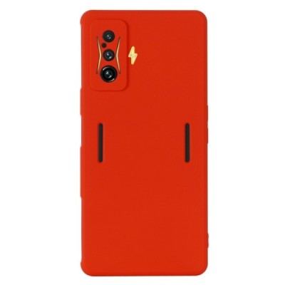 Xiaomi Poco F4 GT „Shell“ cieta silikona (TPU) sarkans apvalks | vacins.lv