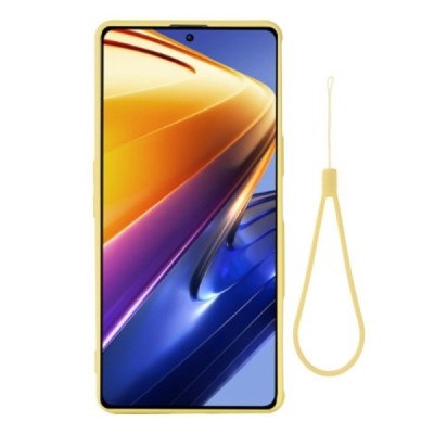 Xiaomi Poco F4 GT „Shell“ cieta silikona (TPU) dzeltens apvalks | vacins.lv