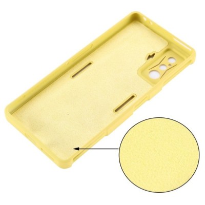 Xiaomi Poco F4 GT „Shell“ cieta silikona (TPU) dzeltens apvalks | vacins.lv