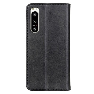 Sony Xperia 5 IV „Split“ sērijas melns atvērams maciņš, maks | Vacins.lv