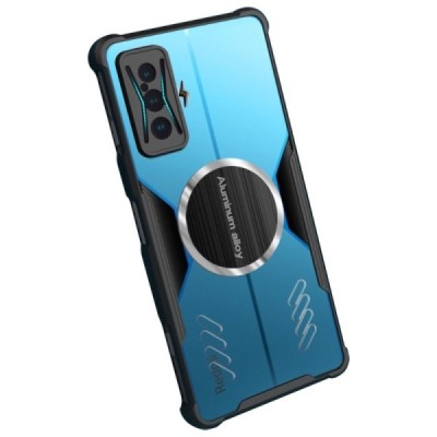 Xiaomi Poco F4 GT „Magnetic“ pastiprinātas aizsardzības dzidrs apmales melnā krāsā cieta silikona apvalks | Vacins.lv