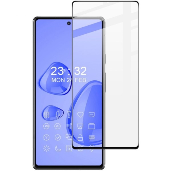 „Imak“ Tempered Glass pilnīgi aizsedzams ekrāna aizsargstikls 0.2 mm - melns (Pixel 7)