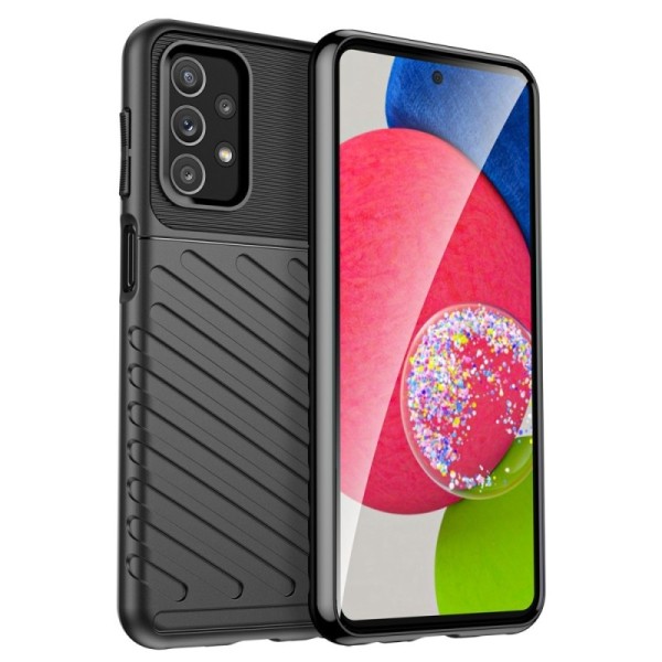 „Twill“ cieta silikona (TPU) apvalks - melns (Galaxy A23 5G / A23 4G)