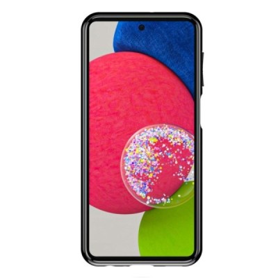 Samsung Galaxy A23 5G (SM-A236B, SM-A235F) „Twill“ cieta silikona (TPU) melns apvalks | vacins.lv