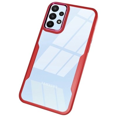 Samsung Galaxy A23 5G (SM-A236B, SM-A235F) „Fashion“ dzidrs apmales sarkanā krāsā apvalks | Vacins.lv