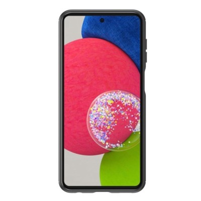 Samsung Galaxy A23 4G (SM-A235F) „Carbon“ cieta silikona (TPU) melns apvalks | vacins.lv