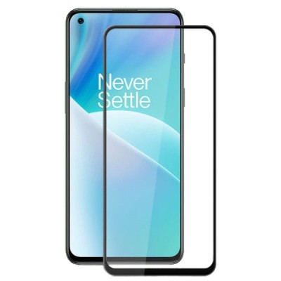OnePlus Nord 2T 5G „Mocolo“ 9H 2.5D Tempered Glass sustiprintos apsaugos juodas pilnai dengiantis apsauginis ekrano stiklas 0,26