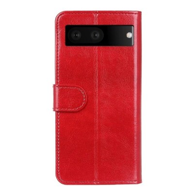 Google Pixel 7 atvēramais ādas sarkans maciņš (maks) | Vacins.lv
