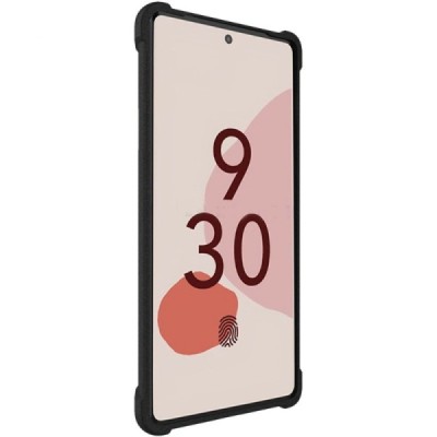 Google Pixel 7 Pro Imak pastiprinātas aizsardzības cieta silikona (TPU) melns vāciņš | Vacins.lv