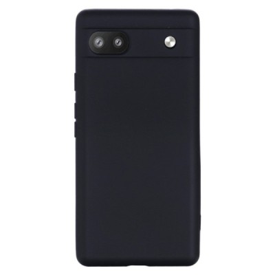 Google Pixel 6A Shell cieta silikona (TPU) apvalks - melns | vacins.lv