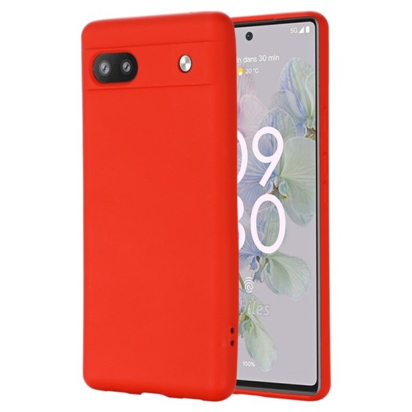 „Shell“ cieta silikona (TPU) apvalks - sarkans (Pixel 6A)