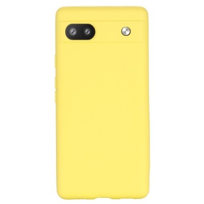 Google Pixel 6A Shell cieta silikona (TPU) apvalks - dzeltens | vacins.lv